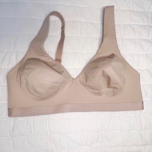 True+Co | unlined Wirefree | Convertible 2 ply beige Bra| Comfortable